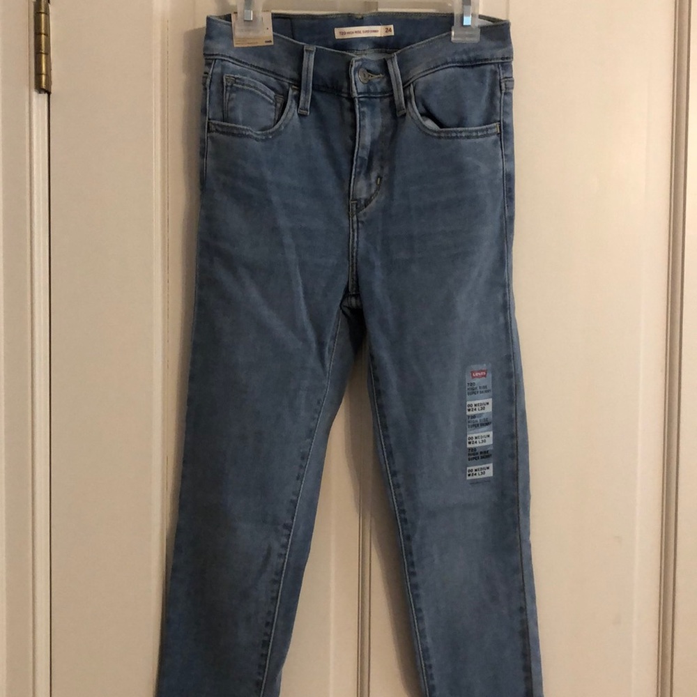 720 high rise super skinny jeans